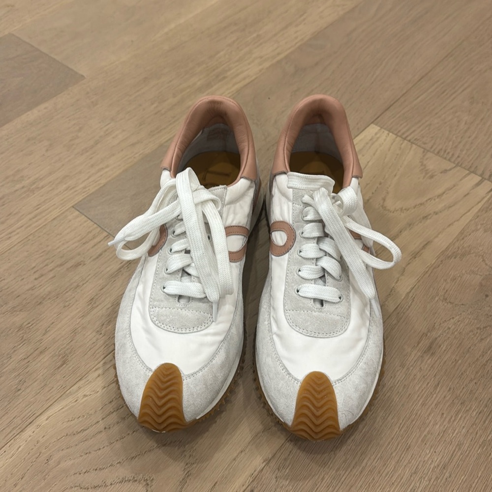 Loewe pink white grey sneakers